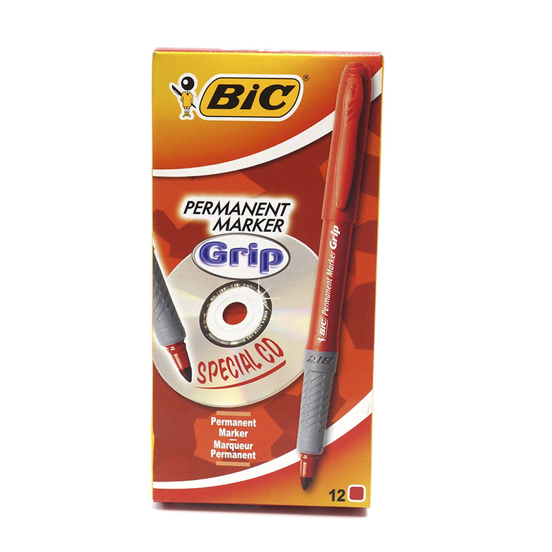 Marcador permanente cd/dvd - vermelho