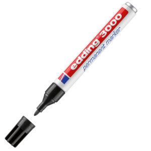 Marcador preto permanente-ponta redonda 3mm