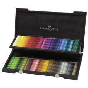 110013 - Estojo Madeira Wenge c/120 lápis Polychromos