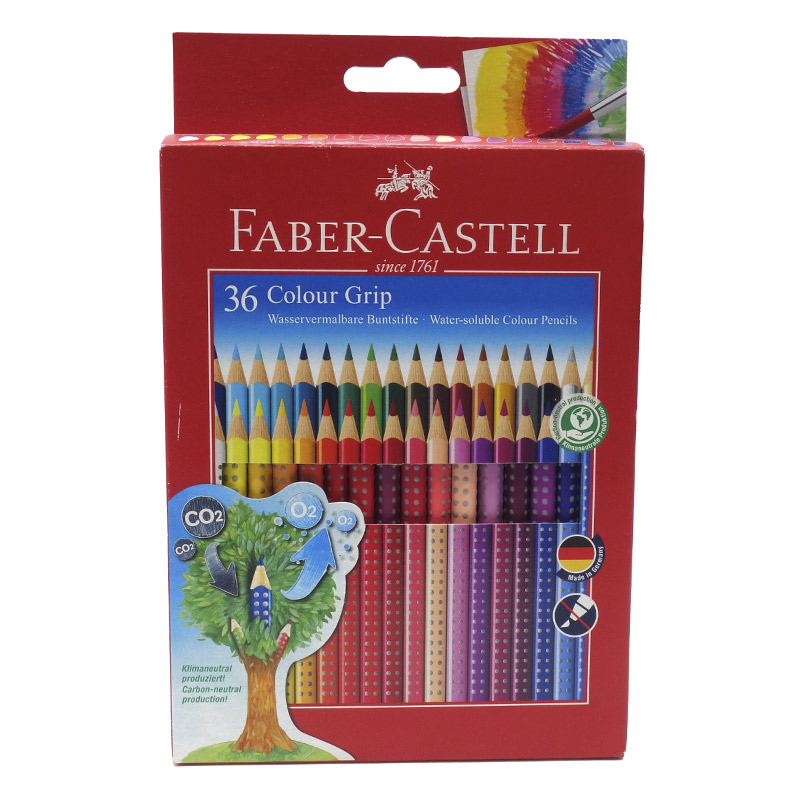 Lápis Castell Grip Aguarelável caixa de 36
