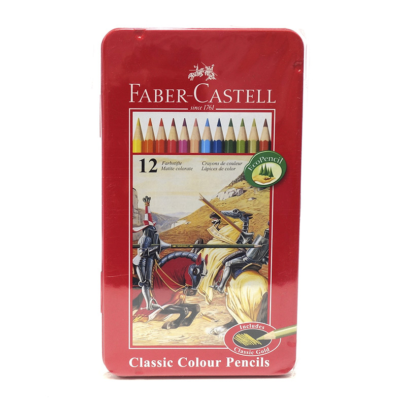 Lápis cor Hexa caixa de Metal