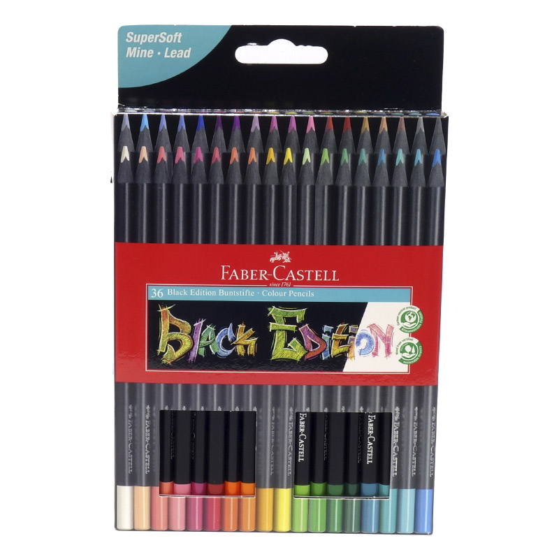 Lápis cor "Black Edition" caixa de 36