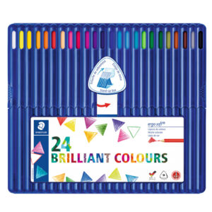 Lápis de cores staedtler
ergosoft 24 unidades.