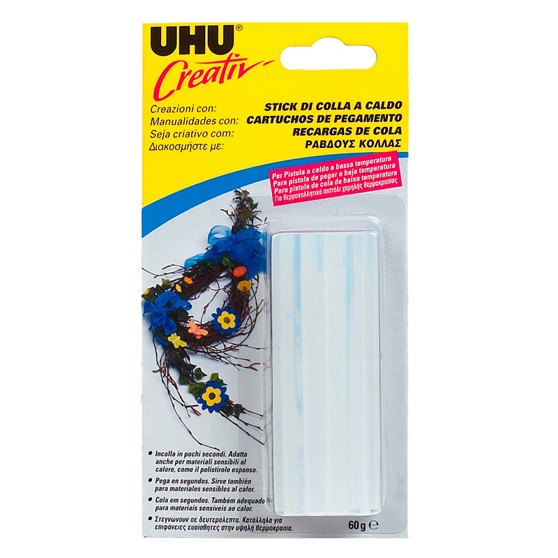 Sticks de cola uhu para pistola
60 gr creativ.