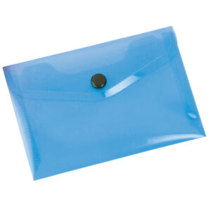 Bolsa porta documentos com mola din a6 azul