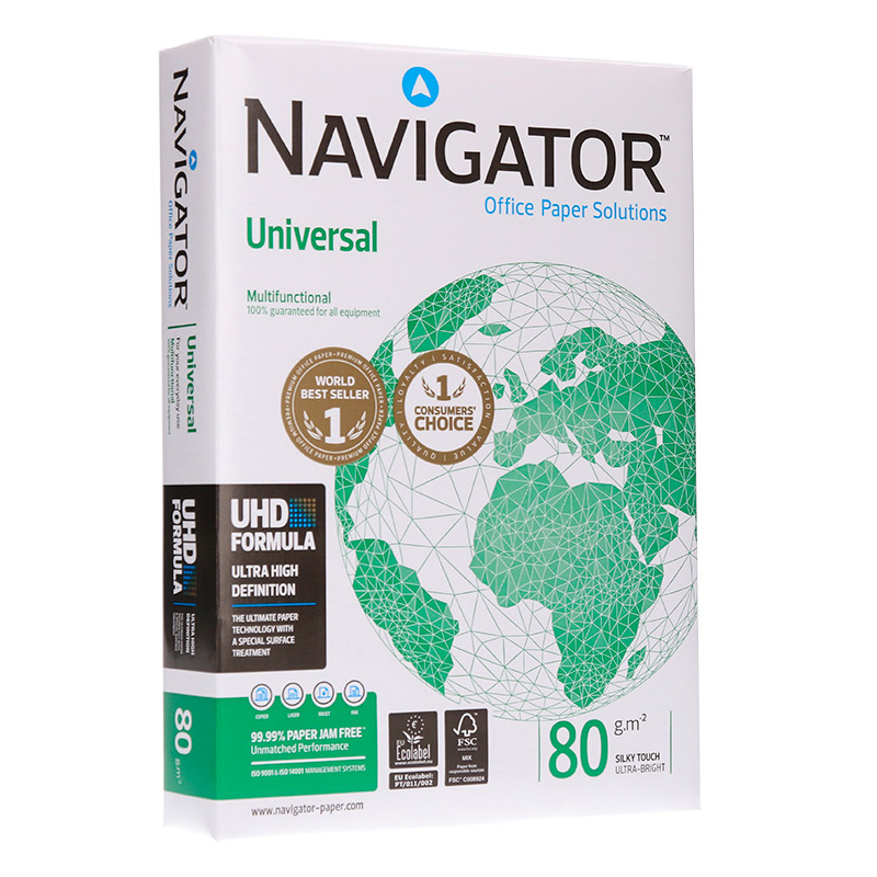 Papel fotocópia navigator din a4pack 500 folhas 80 gr.