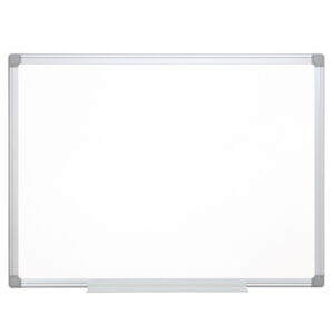 Quadro branco melamina magnetico caixilho
aluminio 150x100 cm.