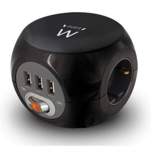 Extensao ewent 3 tomadas shucko
+ 3 tomadas usb