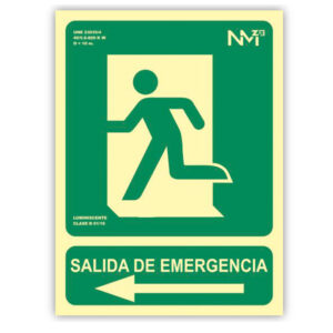 Pictograma - saida de
emergencia luminiscente