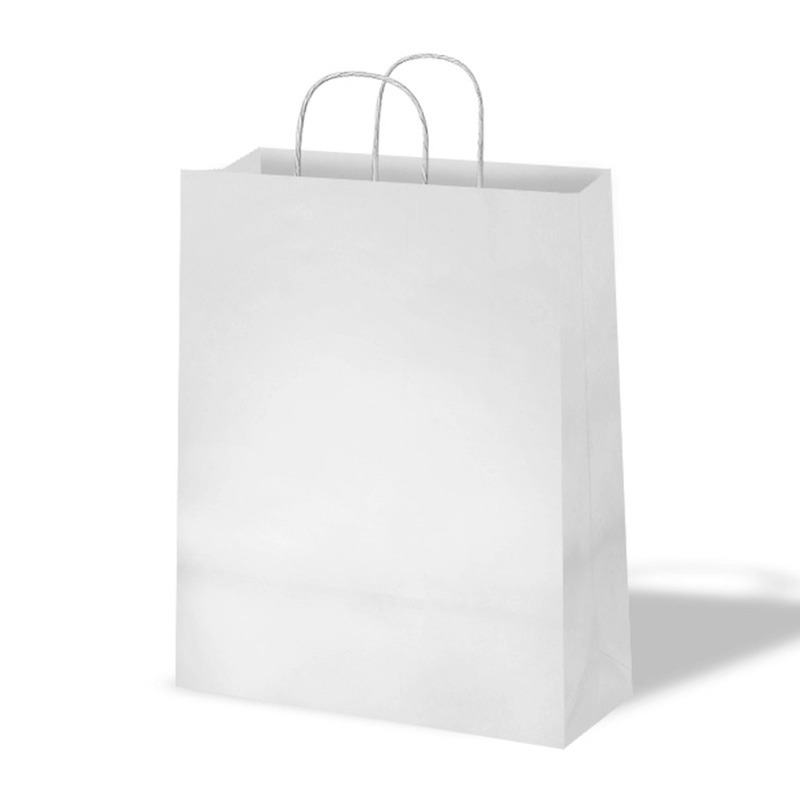 Bolsa de papel basika celulose
branca asa retorcida